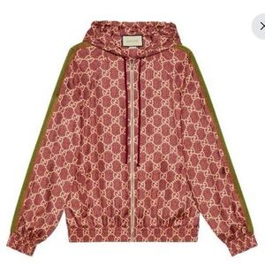 Gucci (WMNS) GG Supreme
Print Silk Jacket 'Sweet Berries
Rose'